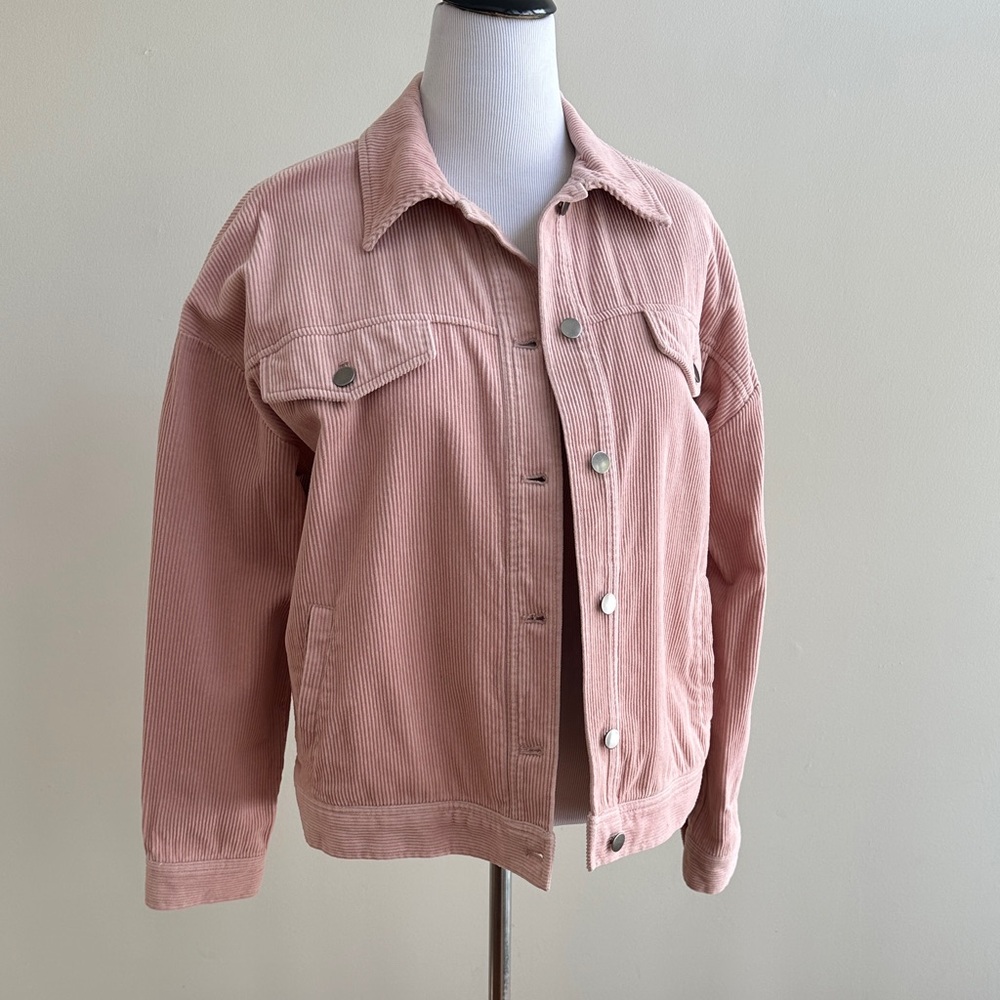 Forever 21 Blush Pink Corduroy Jacket